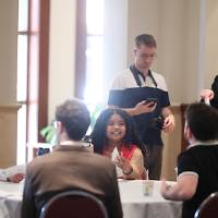 3MT participants at the reception